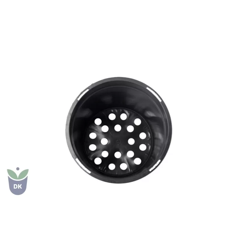 Vazonas, plastiko, praaukštintas, apvalus, su laikymo briauna, 21Ø h20cm C5 L, ET, PD, ET3, ET4, U2 didmena