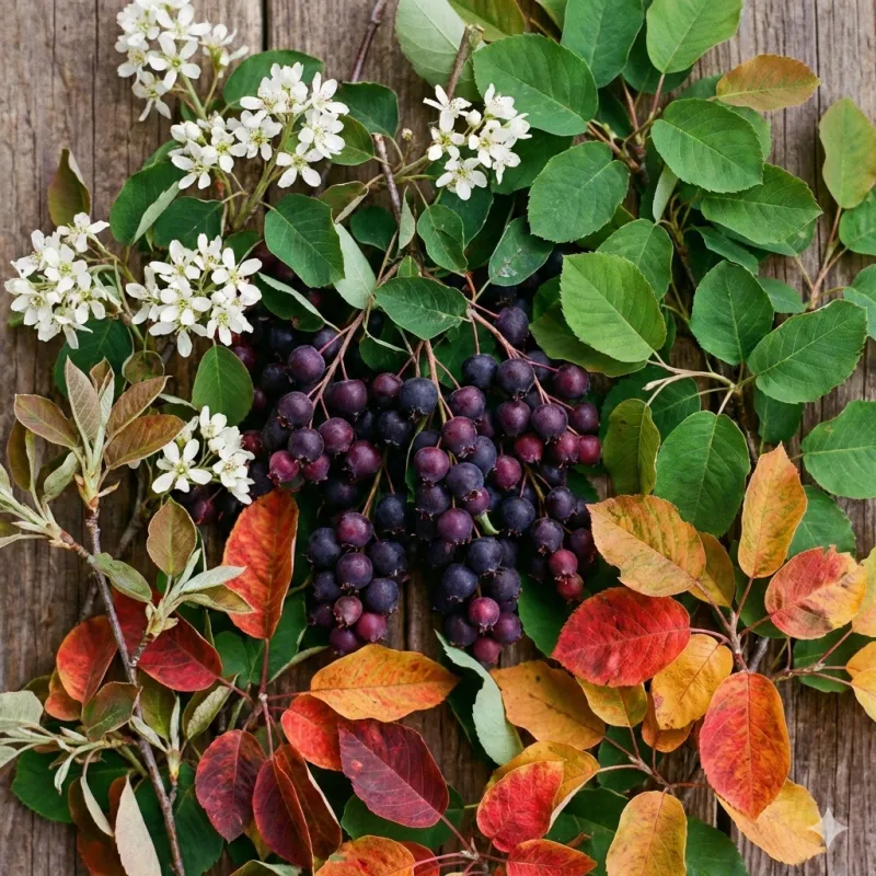 Saskatoonberry garden