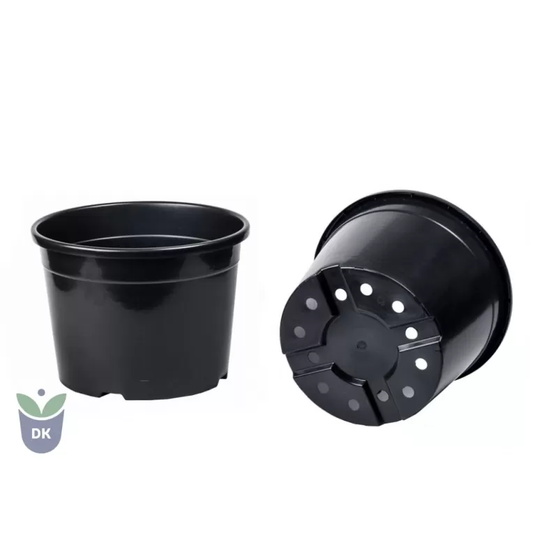 Vazonas, plastiko, standartinis, apvalus, su laikymo briauna, 42Ø h30cm C30L, ZD, 0D, WR, U1 didmena