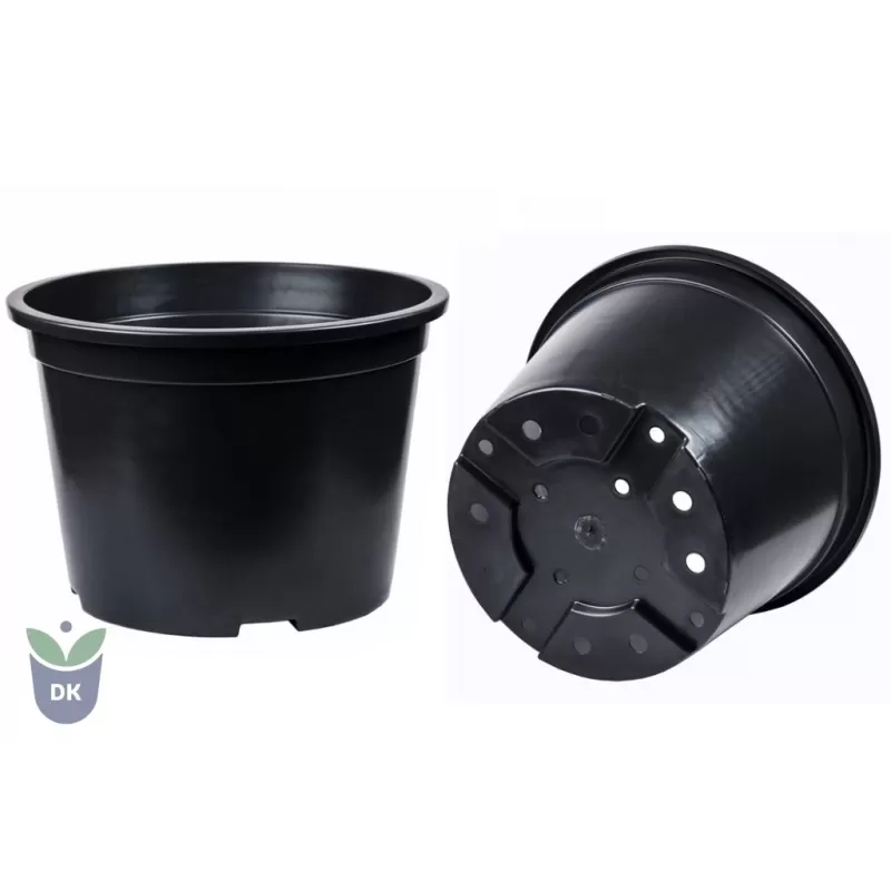 Vazonas, plastiko, standartinis, apvalus, su laikymo briauna, 60Ø h45cm C100L