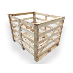 Tara, medinė paletdėžė, naudota - Palletbox 100x120x100cm...