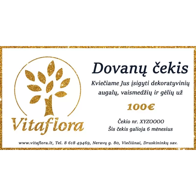 Dovanų kuponas augalams